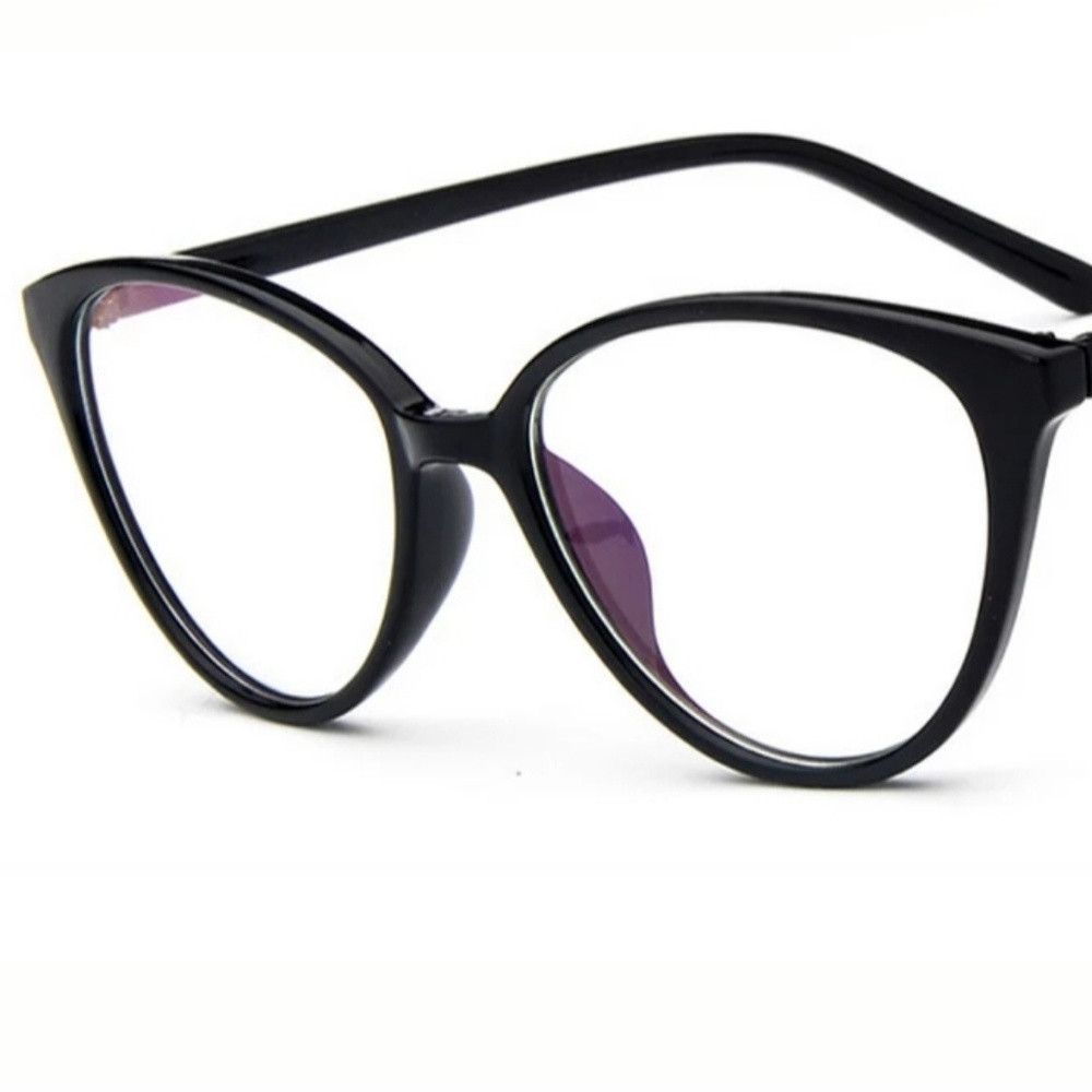 Matte Black Stylish Fashion Glasses